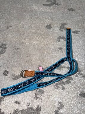 Victoria Secret pink Blue fabric belt